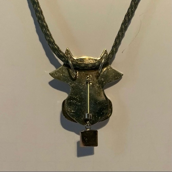 Cow Pin Silver Tone Pin or Pendant - GUC - Picture 7 of 7